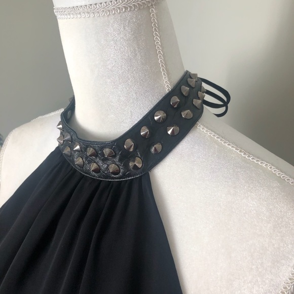 Haute Hippe 100% silk black halter - Picture 5 of 13